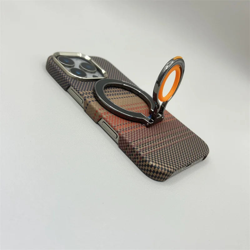 CoreShield™ – Carbon Texture MagSafe Case with Alloy Lens Guard