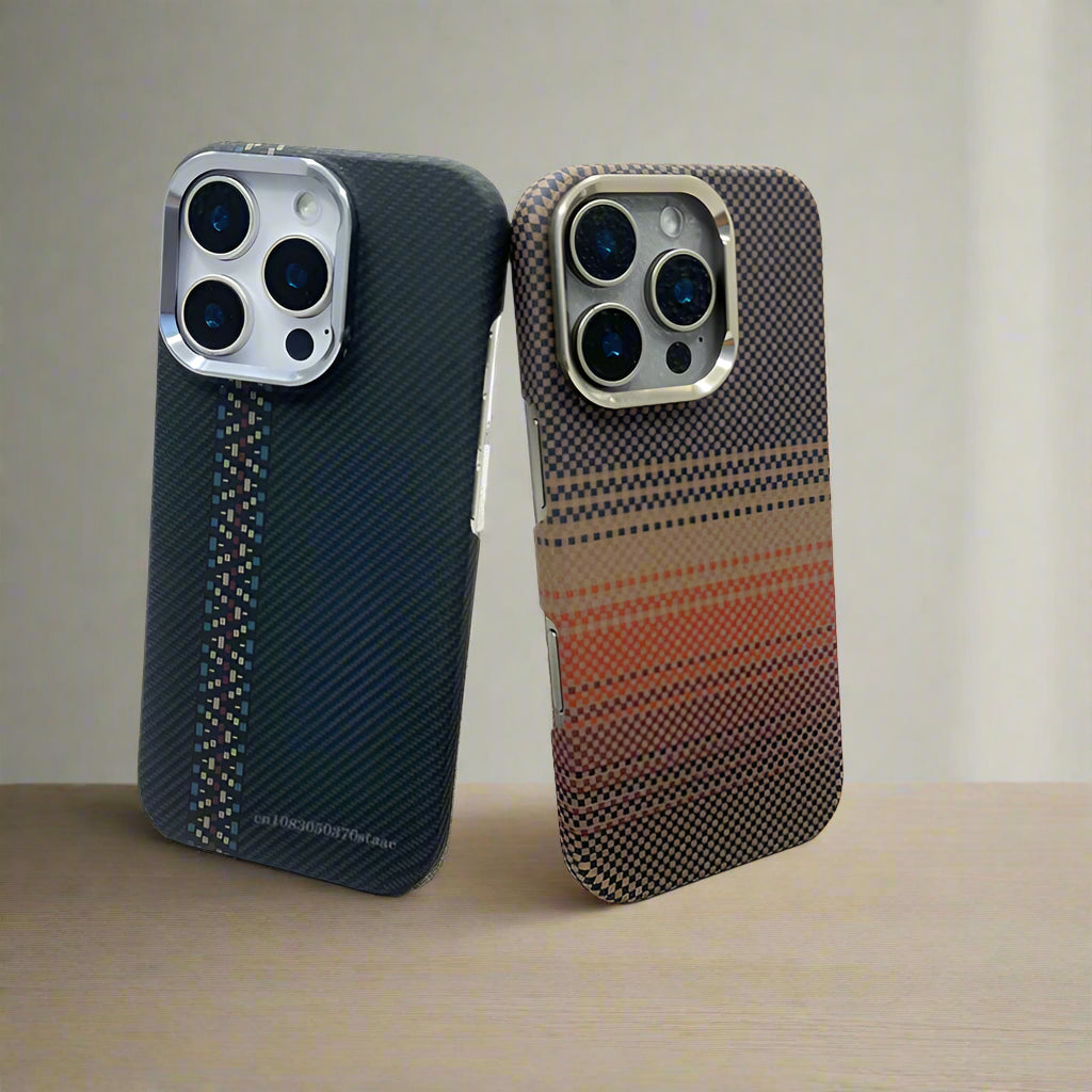 CoreShield™ – Carbon Texture MagSafe Case with Alloy Lens Guard