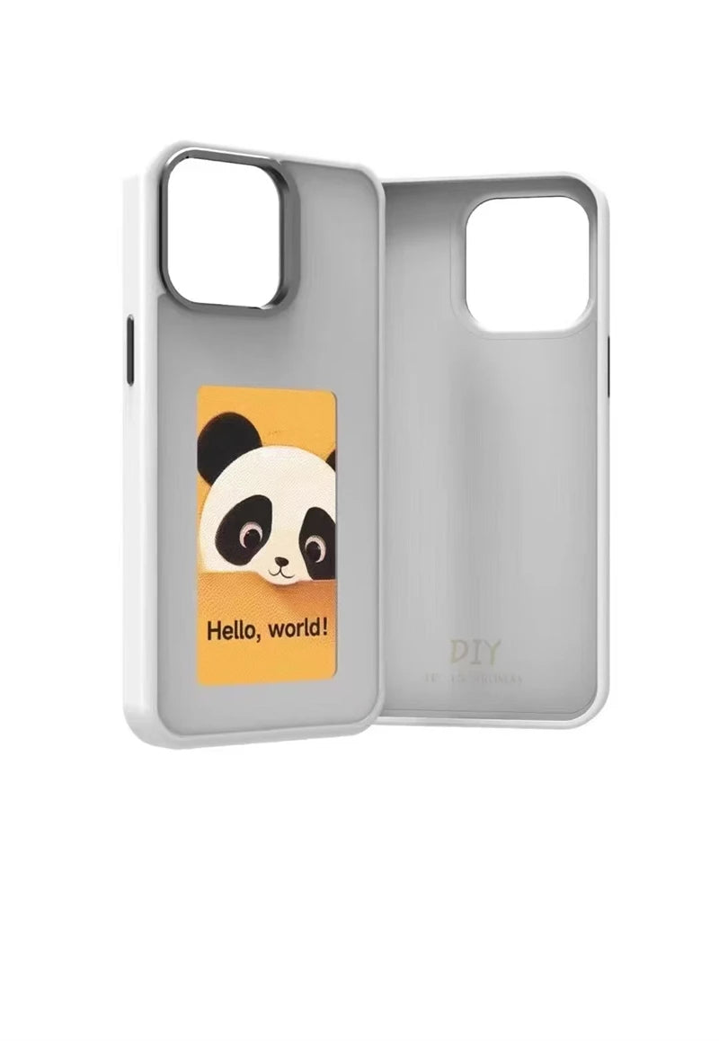 InkFrame™ – NFC Smart E-Ink Screen Case with DIY Projection for iPhone 13–16 Pro Max