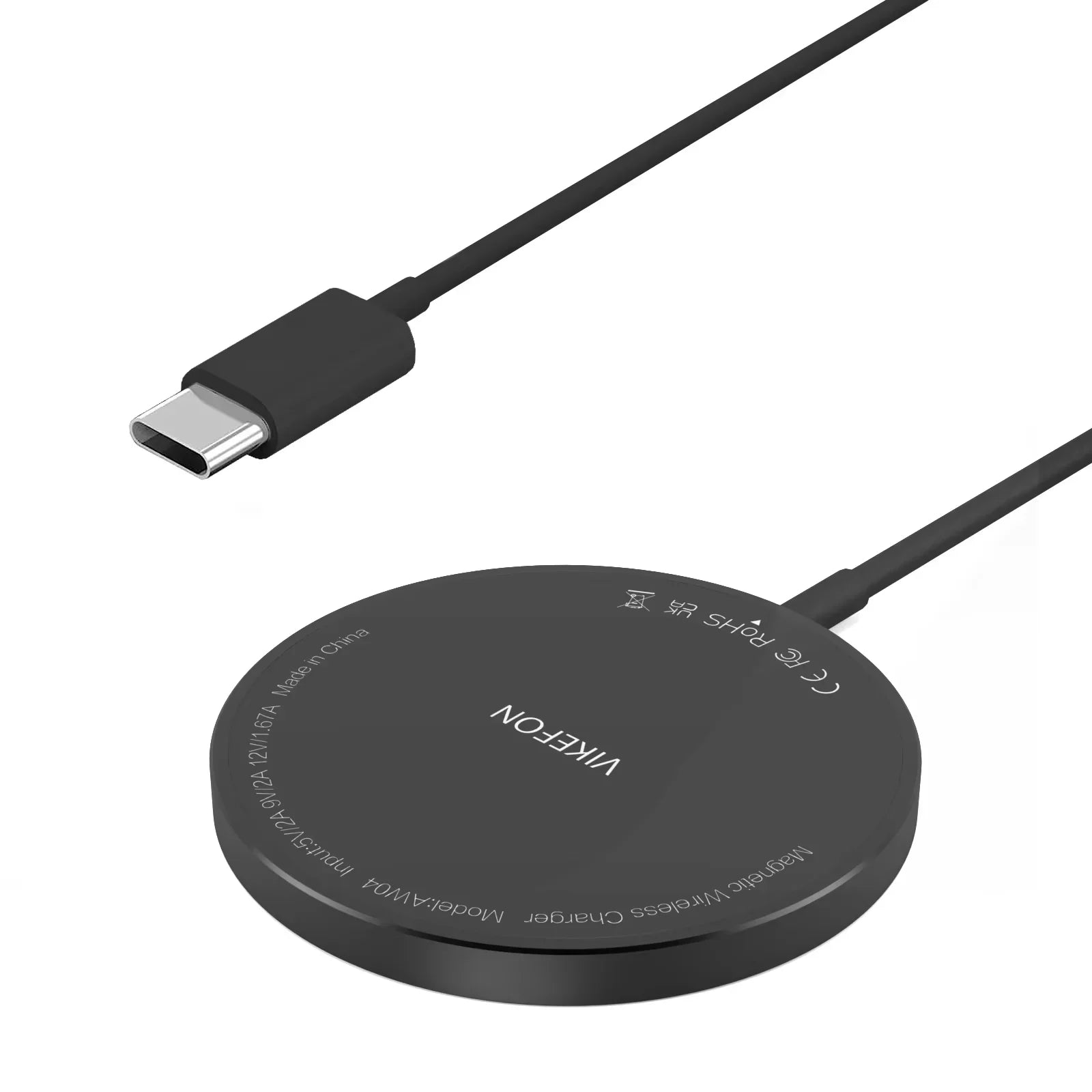 PowerDock™ 100W – Magnetic Wireless Charging Station for iPhone 12–16 Series (USB + Type-C)