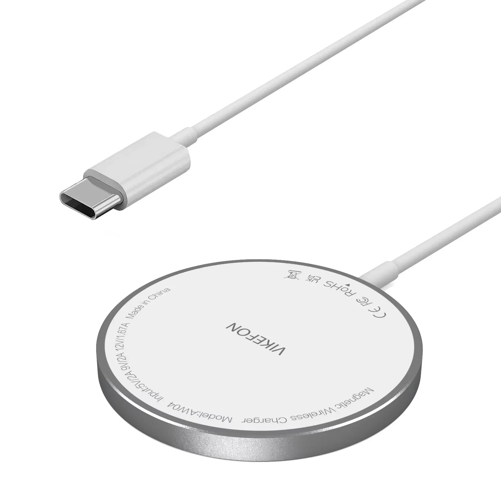 PowerDock™ 100W – Magnetic Wireless Charging Station for iPhone 12–16 Series (USB + Type-C)