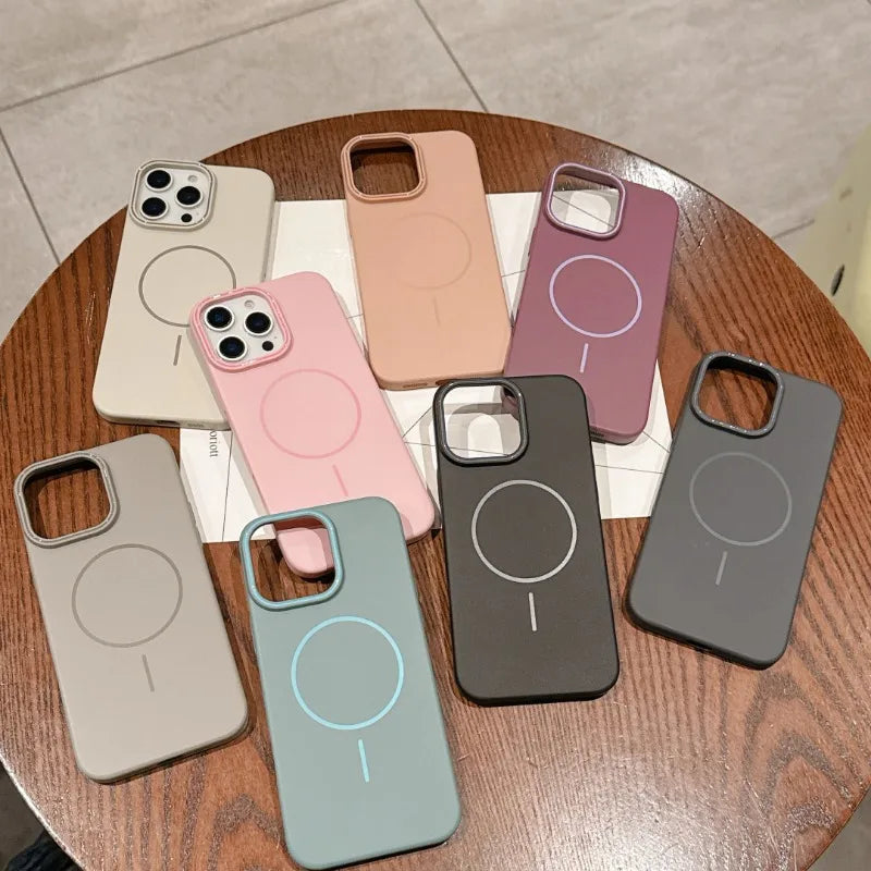SlimMag™ – Ultra-Thin Magnetic Case with Shockproof Protection for iPhone 13–16