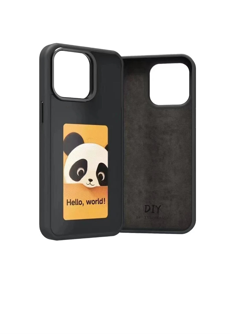 InkFrame™ – NFC Smart E-Ink Screen Case with DIY Projection for iPhone 13–16 Pro Max