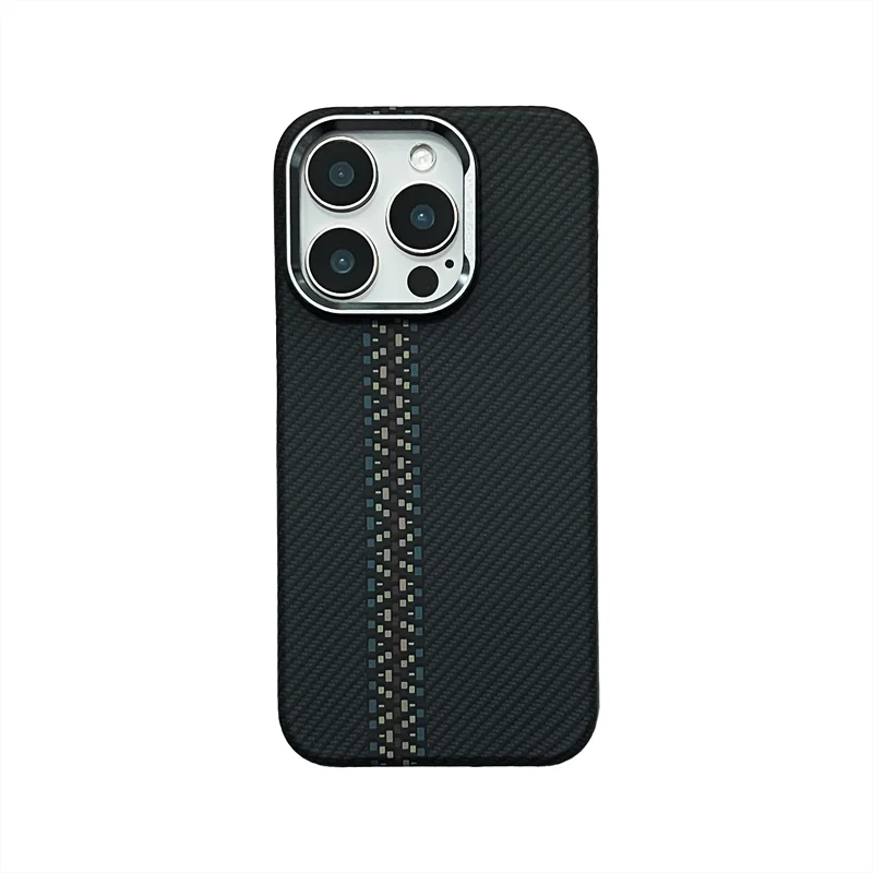 CoreShield™ – Carbon Texture MagSafe Case with Alloy Lens Guard